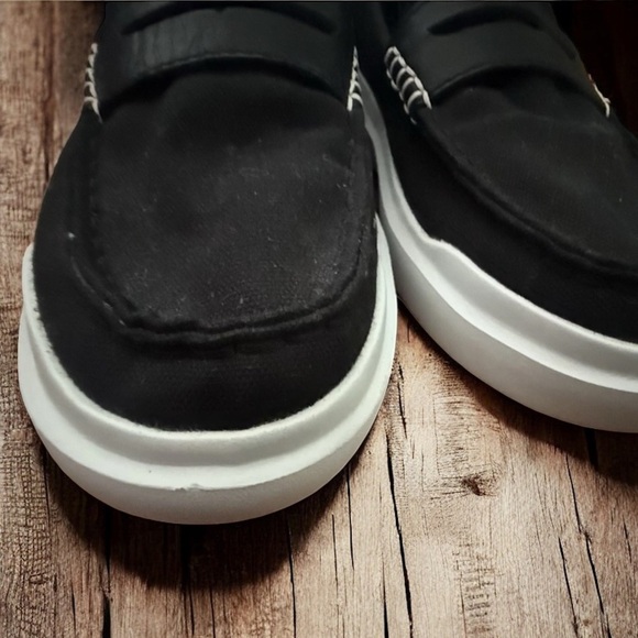 Cole Haan Grandpro Rally Canvas Penny Loafers Womens 7 B Black Flats Shoe - Picture 8 of 14